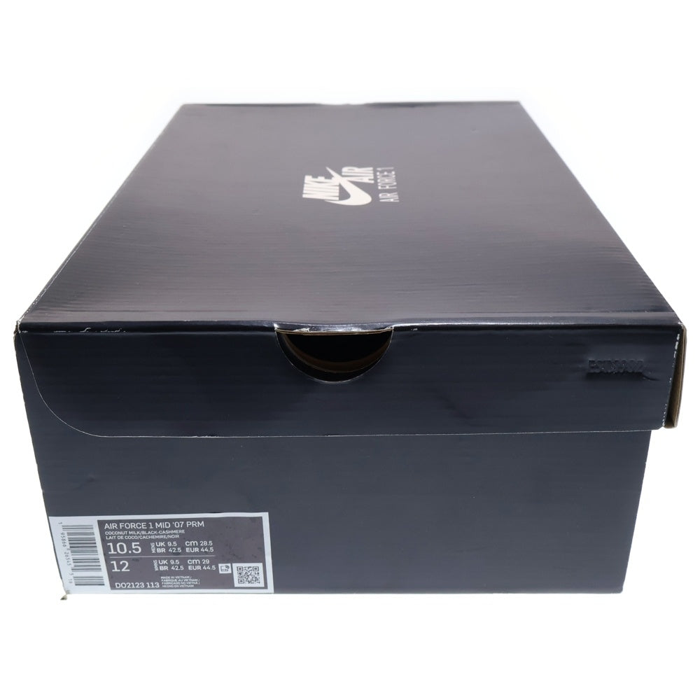 NIKE(ナイキ) AIR FORCE 1 MID 07 PREMIUM エアフォース1 プレミアム ココナッツ ミドルカットスニーカー シューズ ホワイト/グレー US10.5/28.5cm DO2123-113