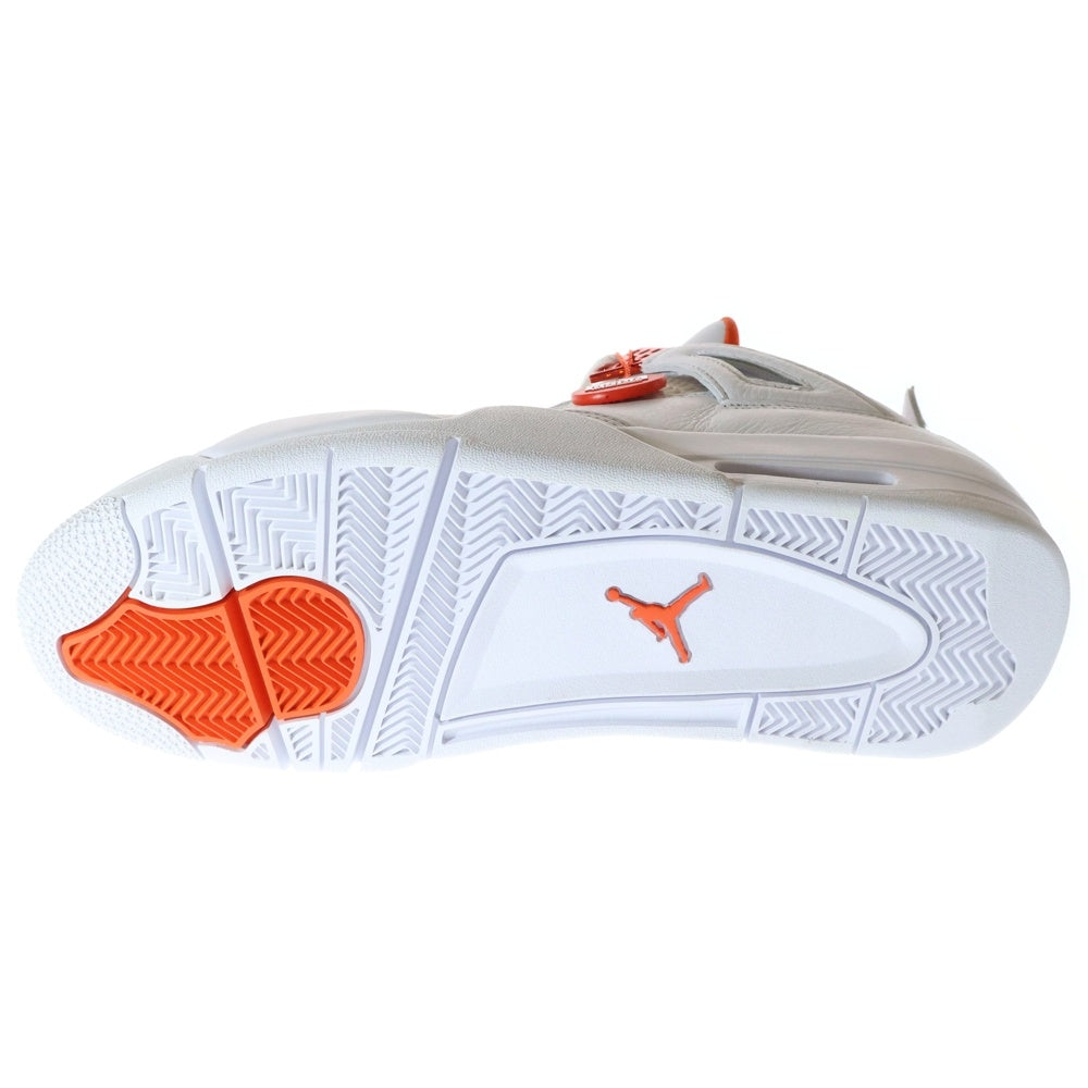 NIKE(ナイキ) AIR JORDAN 4 RETRO TEAM ORANGE エアジョーダン4 レトロ チームオレンジ ハイカットスニーカー ホワイト/オレンジ US10.5/28.5cm CT8527-118