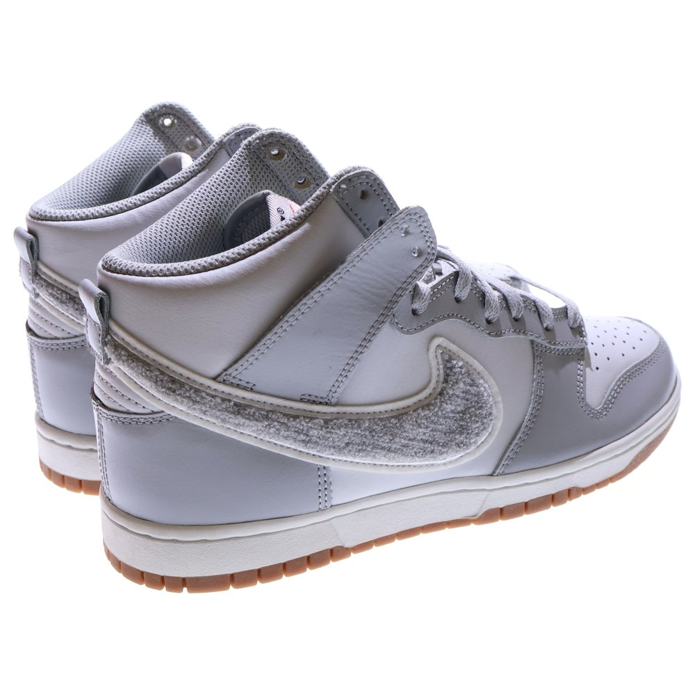 NIKE(ナイキ) DUNK HIGH RETRO UNIVERSITY CHENILLE SWOOSH ダンク レトロ ユニバーシティ シェニールスウッシュ ハイカットスニーカー グレー US8/26cm DR8805-003