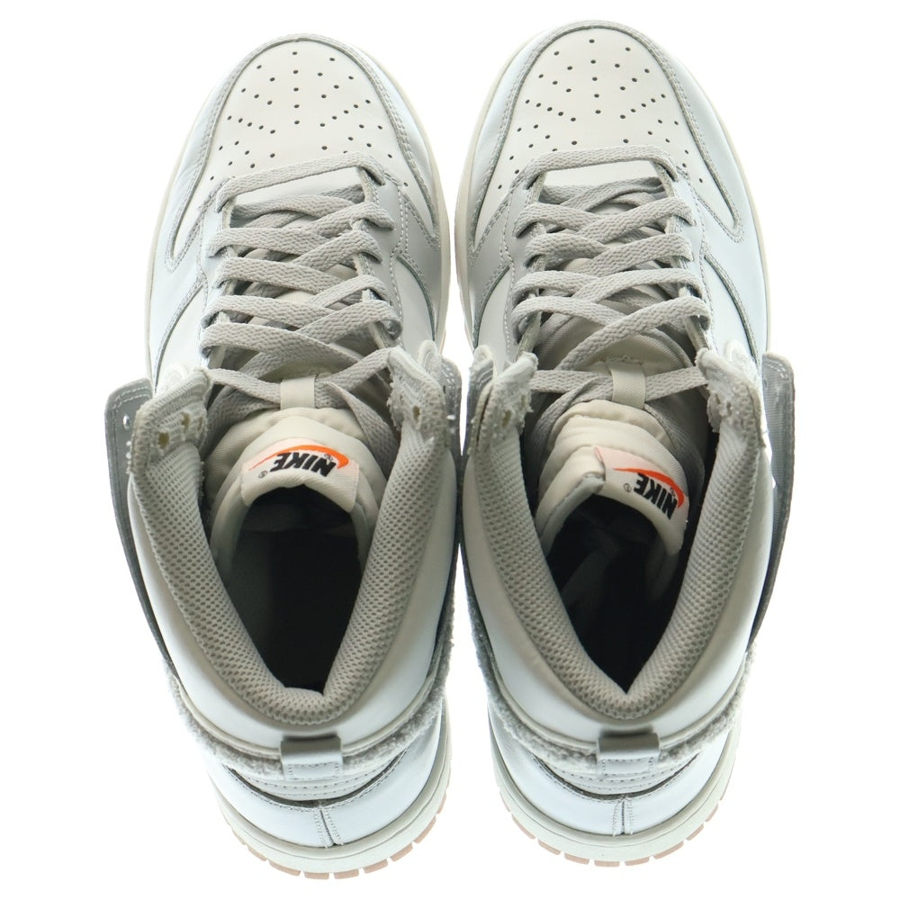 NIKE(ナイキ) DUNK HIGH RETRO UNIVERSITY CHENILLE SWOOSH ダンク レトロ ユニバーシティ シェニールスウッシュ ハイカットスニーカー グレー US8/26cm DR8805-003