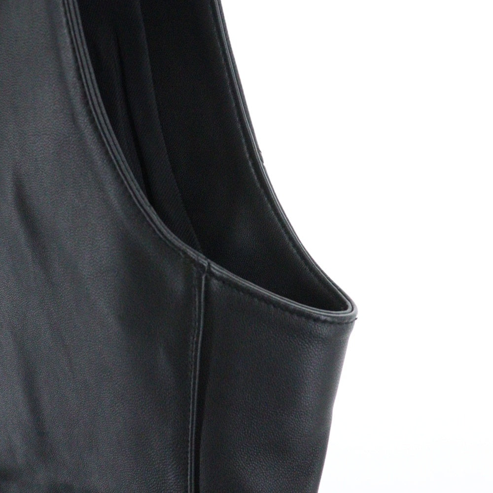 ALEXANDER WANG(アレキサンダーワン) Motorbiker Vest バイカー レザー ベスト ブラック 6WC3232012