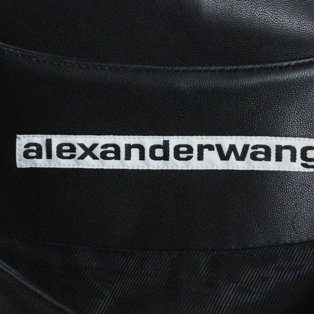 ALEXANDER WANG(アレキサンダーワン) Motorbiker Vest バイカー レザー ベスト ブラック 6WC3232012