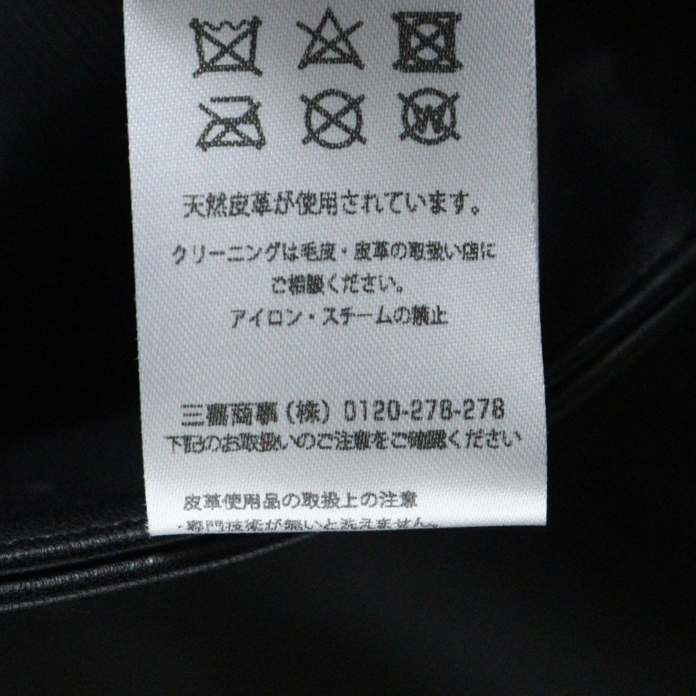 ALEXANDER WANG(アレキサンダーワン) Motorbiker Vest バイカー レザー ベスト ブラック 6WC3232012