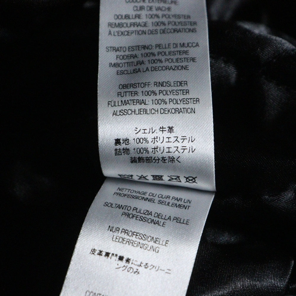 SUPREME(シュプリーム) 24AW ×Martine Rose Leather Jacket マーティンローズ レザー ジップアップ ジャケット ブラック