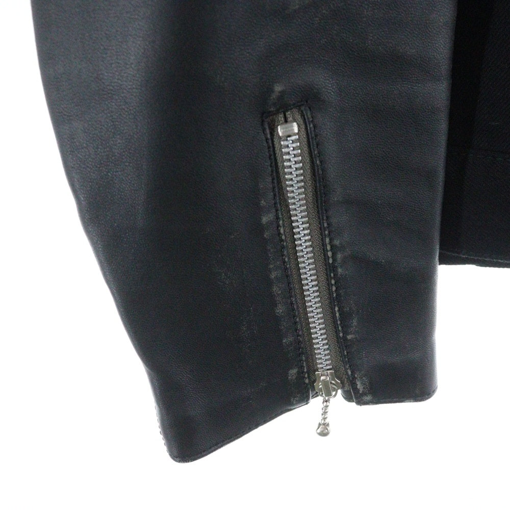 UNDERCOVER(アンダーカバー) 24AW ×MINEDENIM Leather Sleeve Denim Jacket マインデニム レザースリーブ切替 デニム ジャケット ブラック UC2D9208