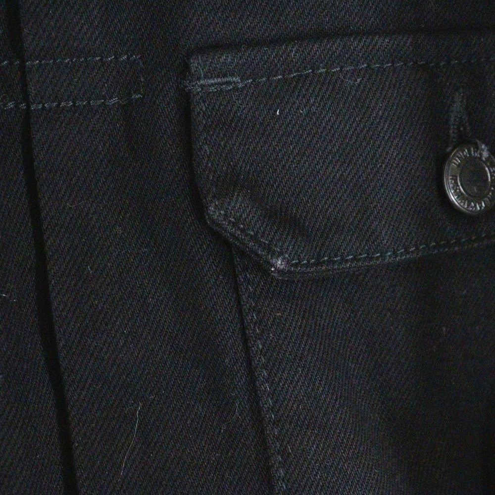 UNDERCOVER(アンダーカバー) 24AW ×MINEDENIM Leather Sleeve Denim Jacket マインデニム レザースリーブ切替 デニム ジャケット ブラック UC2D9208