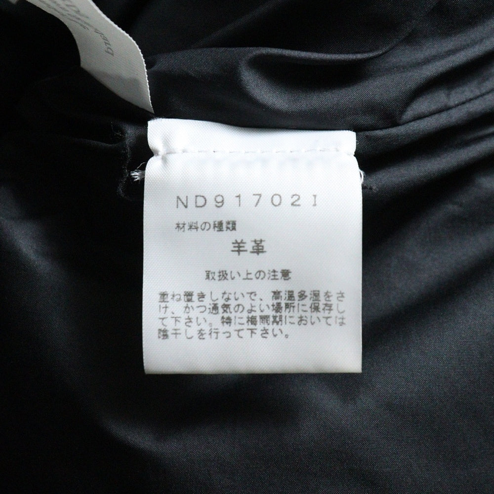 SUPREME(シュプリーム) 17AW ×THE NORTH FACE Leather Nuptse Jacket ザノースフェイス レザー ヌプシ ダウンジャケット ブラック ND91702I