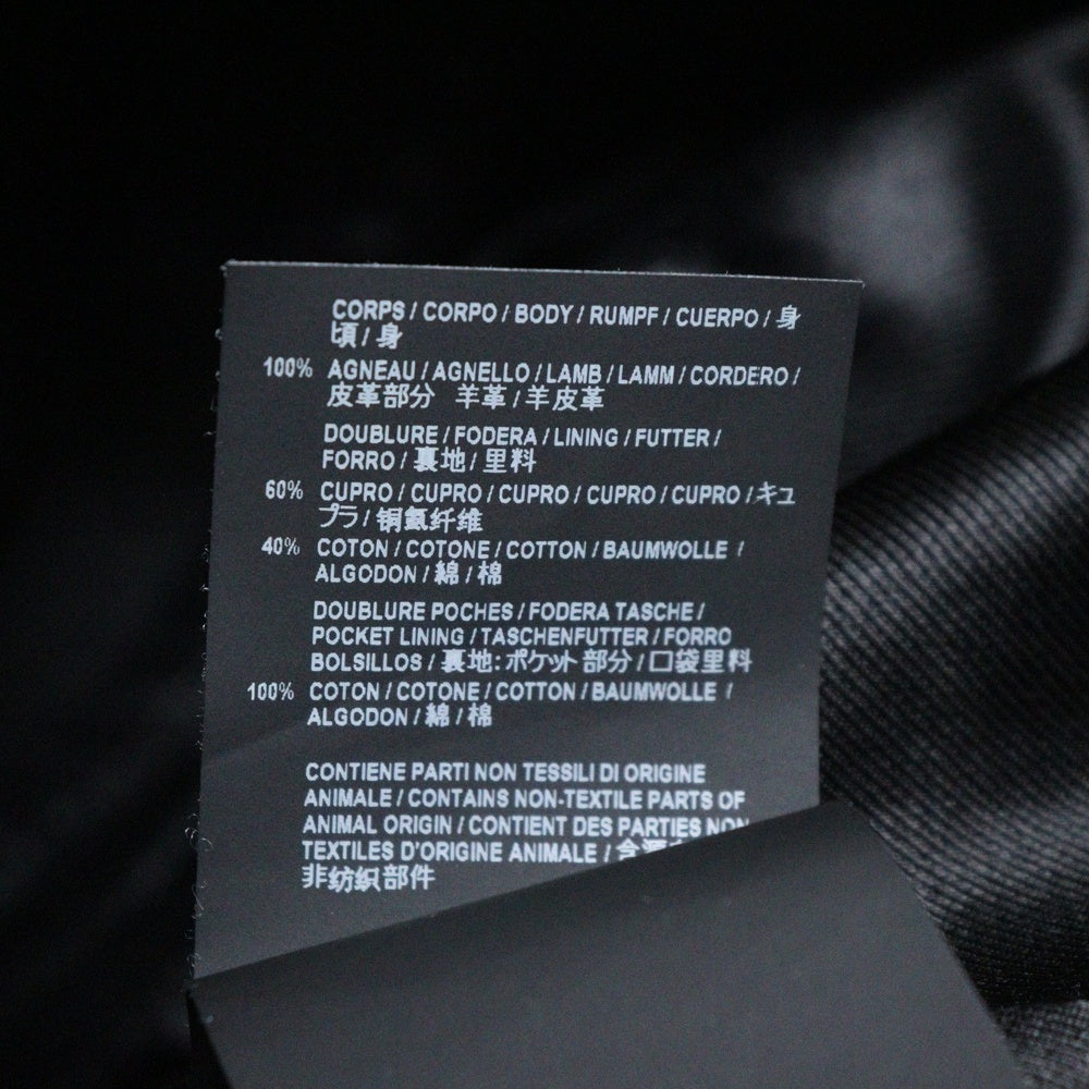 SAINT LAURENT PARIS(サンローランパリ) 21SS スムースレザー デニムスタイル ボタンジャケット ブラック 529949 YC2OC