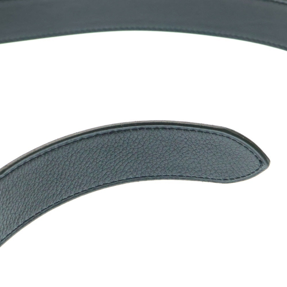 HERMES(エルメス) □K刻印 Black leather knot waist belt ノットウエスト レザー ベルト レディース ブラック