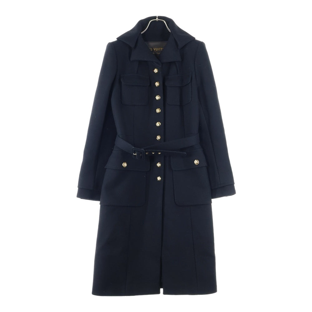 LOUIS VUITTON(ルイヴィトン) 06AW ベルト付カシミヤロングコート レディース ブラック RW062A WJCO08WAV