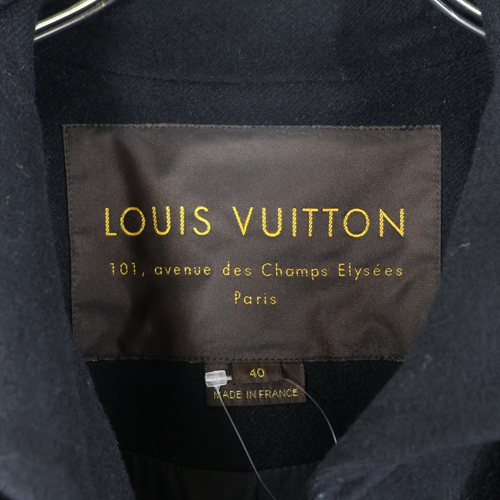 LOUIS VUITTON(ルイヴィトン) 06AW ベルト付カシミヤロングコート レディース ブラック RW062A WJCO08WAV