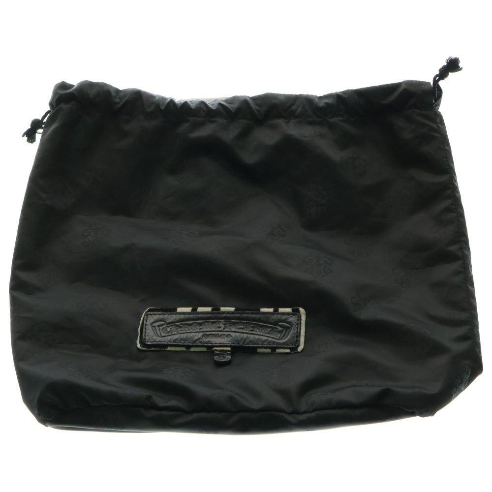 CHROME HEARTS(クロムハーツ) SNAT PACK mini スナットパックミニ ダガージップ ガンスリンガーベルト ハラコ ウエストバッグ ボディバッグ ホワイト/ブラック