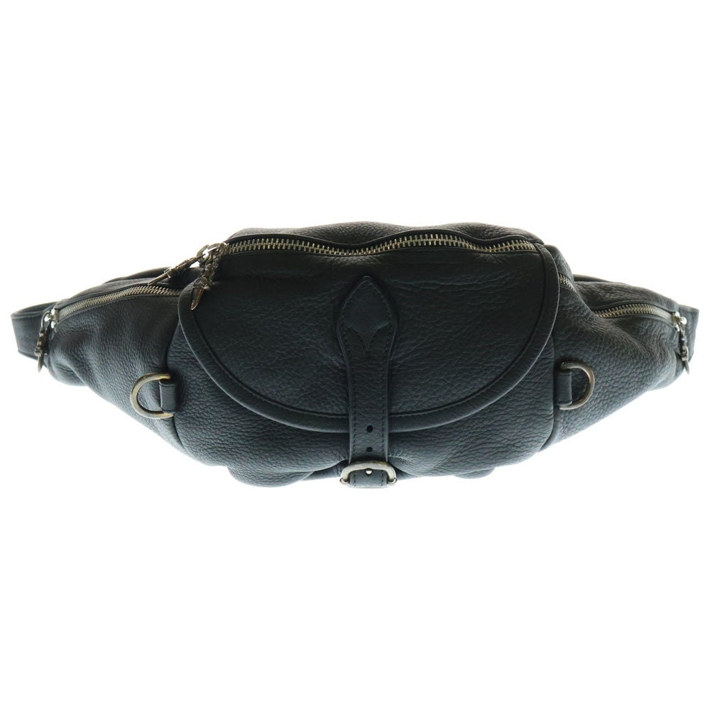 CHROME HEARTS(クロムハーツ) #1 SNAT PACK スナットパック ダガージップ ガンスリンガーベルト レザーウエストバッグ ブラック BCA378