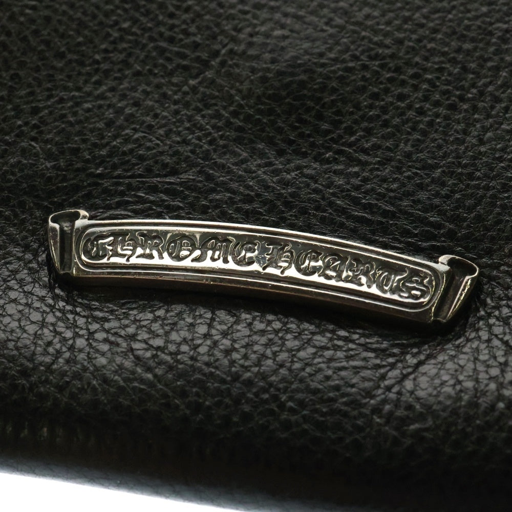CHROME HEARTS(クロムハーツ) SQ PKT FILIGREE CRS スクエアポケットフィリグリー フィリグリークロス装飾レザーショルダーバッグ