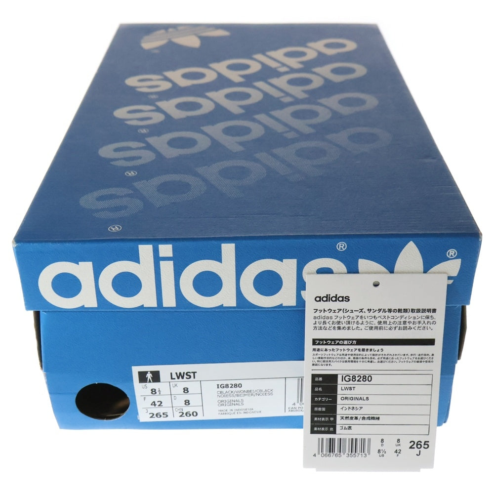 adidas(アディダス) LWST ロースーツ スウェードレザー ローカットスニーカー ブラック US8.5/26.5cm IG8280