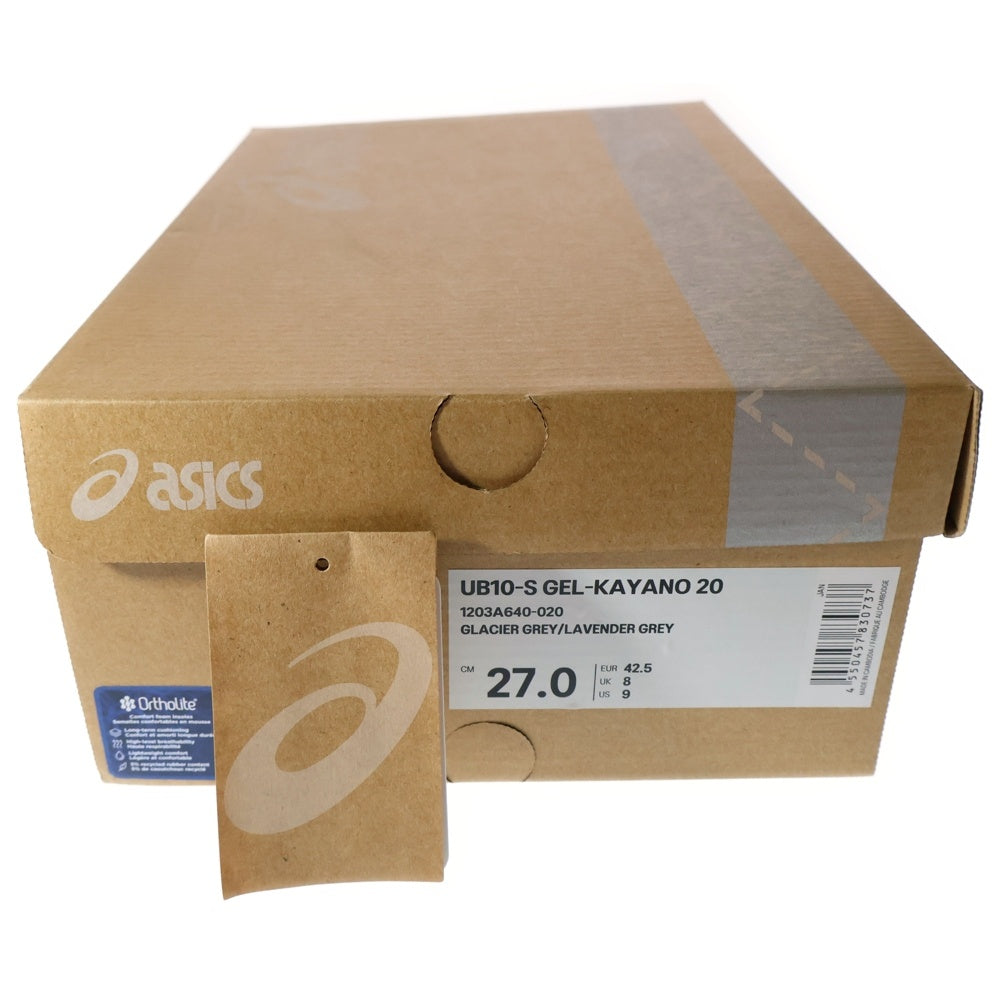 ASICS(アシックス) UB10-S GEL-KAYANO 20 ゲルカヤノ10 メッシュ ローカットスニーカー ホワイト/ブルー US9/27cm 1203A640-020