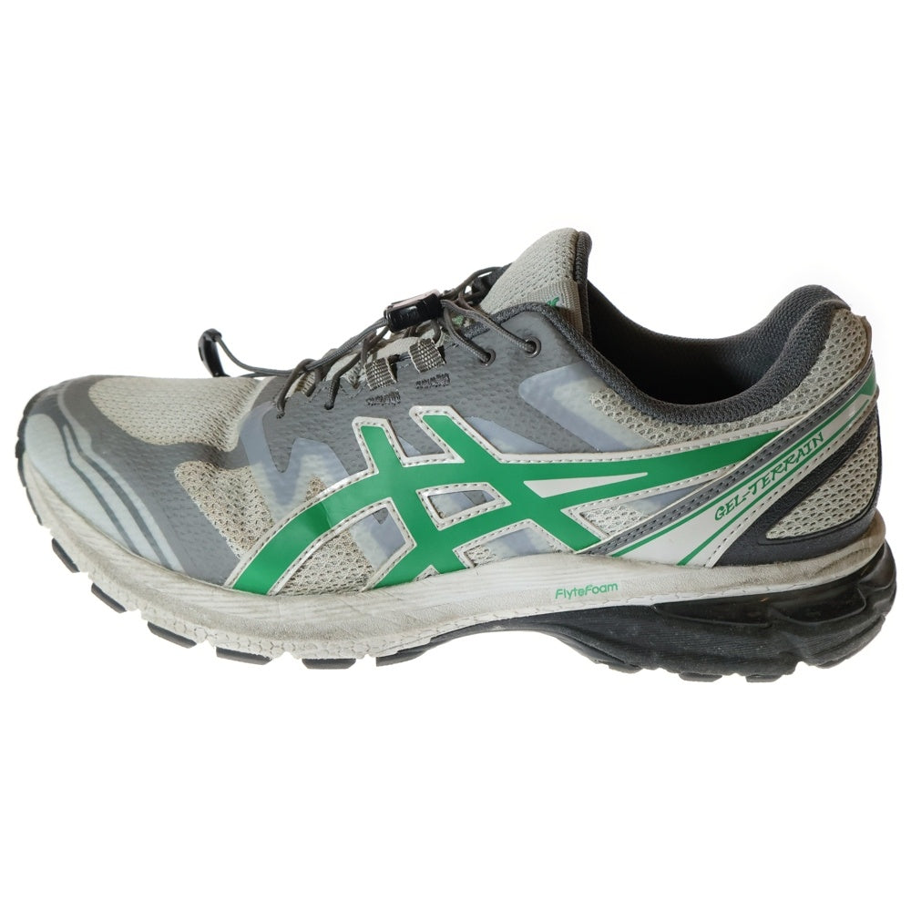 ASICS(アシックス) ×SAN SAN GEAR GEL-TERRAIN サンサンギア ゲルテレイン メッシュ ローカットスニーカー グレー/グリーン US9.5/27.5cm 1203A527-020