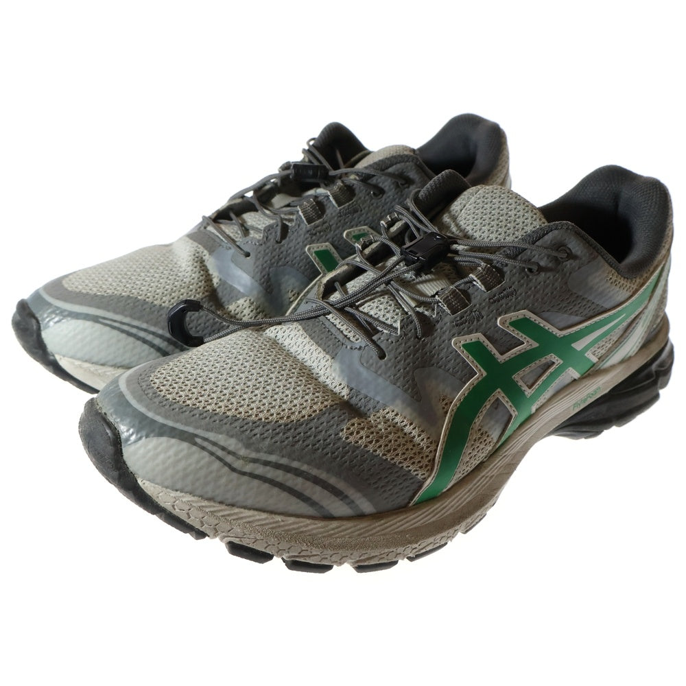 ASICS(アシックス) ×SAN SAN GEAR GEL-TERRAIN サンサンギア ゲルテレイン メッシュ ローカットスニーカー グレー/グリーン US9.5/27.5cm 1203A527-020