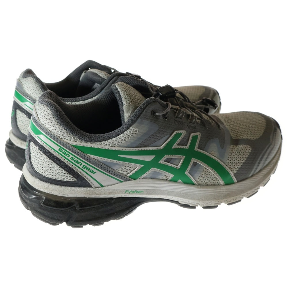 ASICS(アシックス) ×SAN SAN GEAR GEL-TERRAIN サンサンギア ゲルテレイン メッシュ ローカットスニーカー グレー/グリーン US9.5/27.5cm 1203A527-020