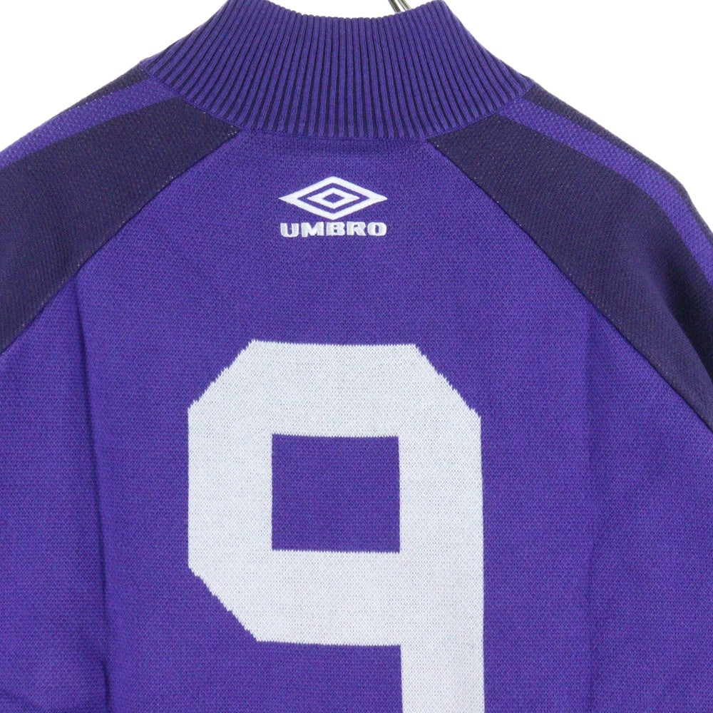 SUPREME(シュプリーム) 25SS ×Umbro Zip Up Sweater アンブロ ロゴ刺繍 コットン ジップアップ ニット セーター パープル