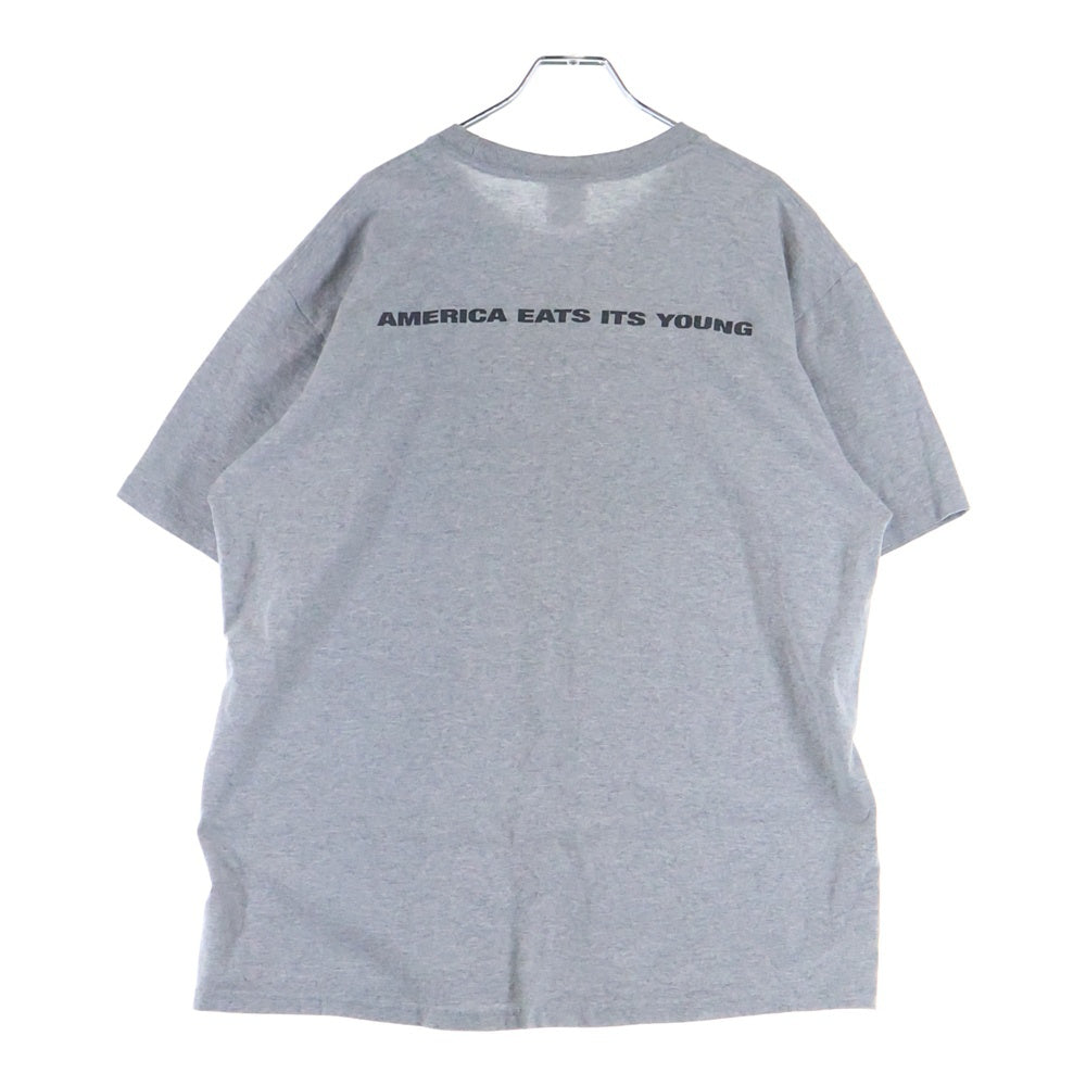 SUPREME(シュプリーム) 21AW America Eats Its Young Tee アメリカ イーツ イッツ ヤング フォトプリント 半袖Tシャツ カットソー グレー