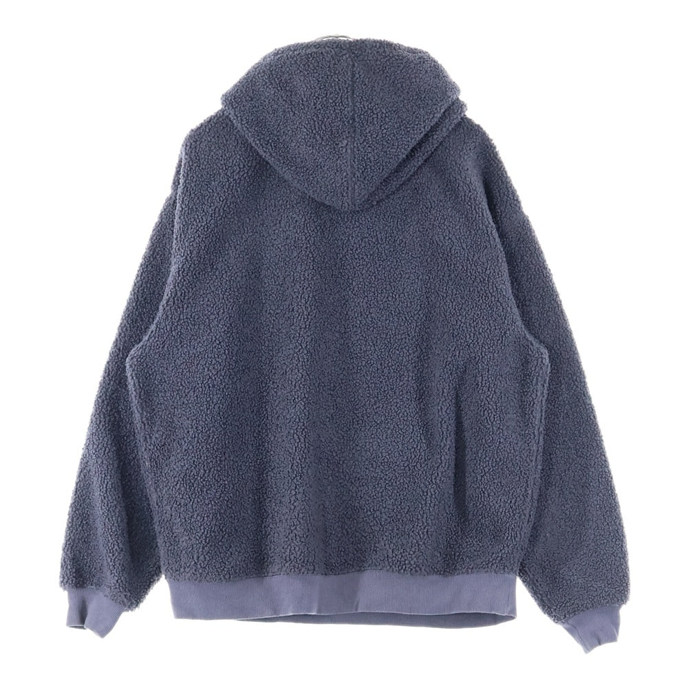 KITH(キス) ボックスロゴ スウェット ボア プルオーバーパーカーグレー KH2609