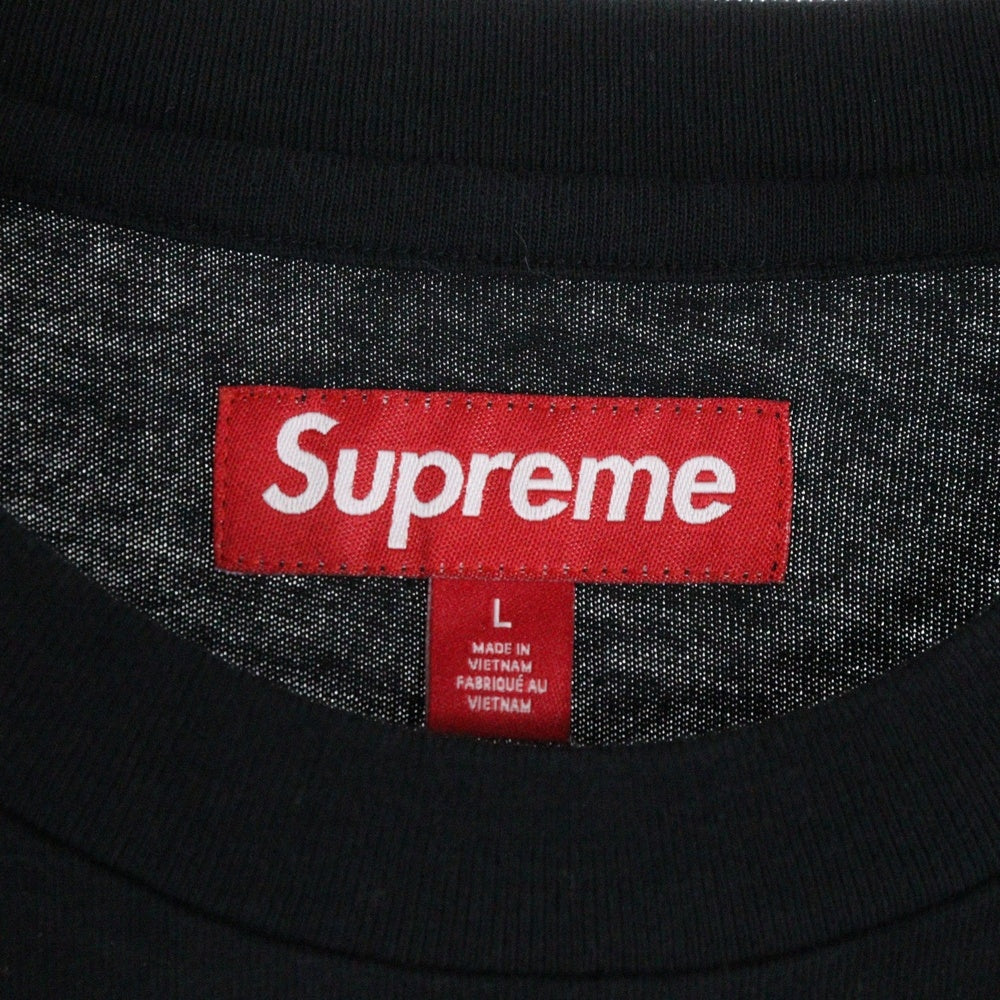 SUPREME(シュプリーム) 22AW Capital S/S Tee Top キャピタル フロントロゴ クルーネック半袖Tシャツ カットソー ブラック