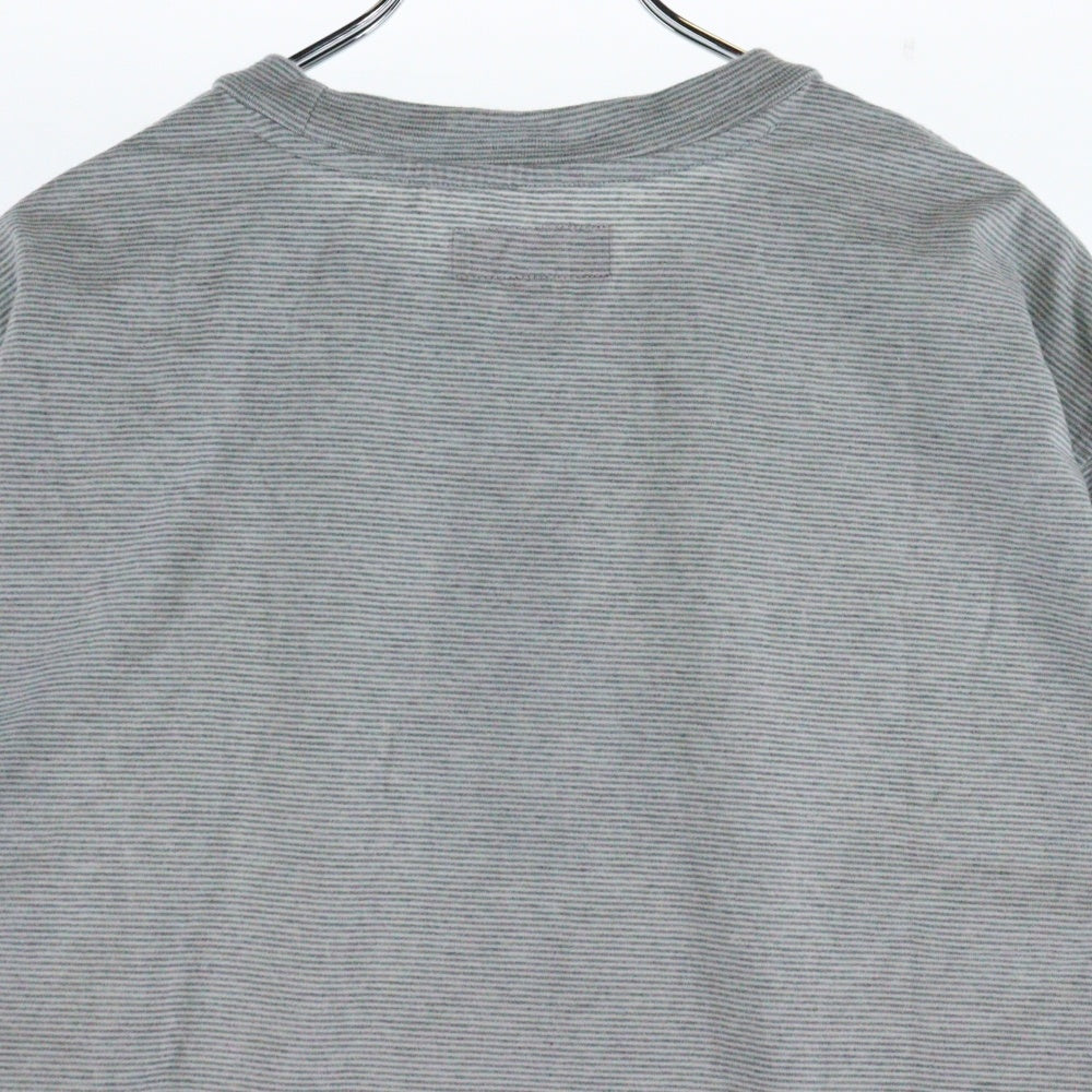 SUPREME(シュプリーム) 24SS Bouquet S/S Top ブーケ ロゴプリント ボーダー クルーネック半袖Tシャツ カットソー グレー