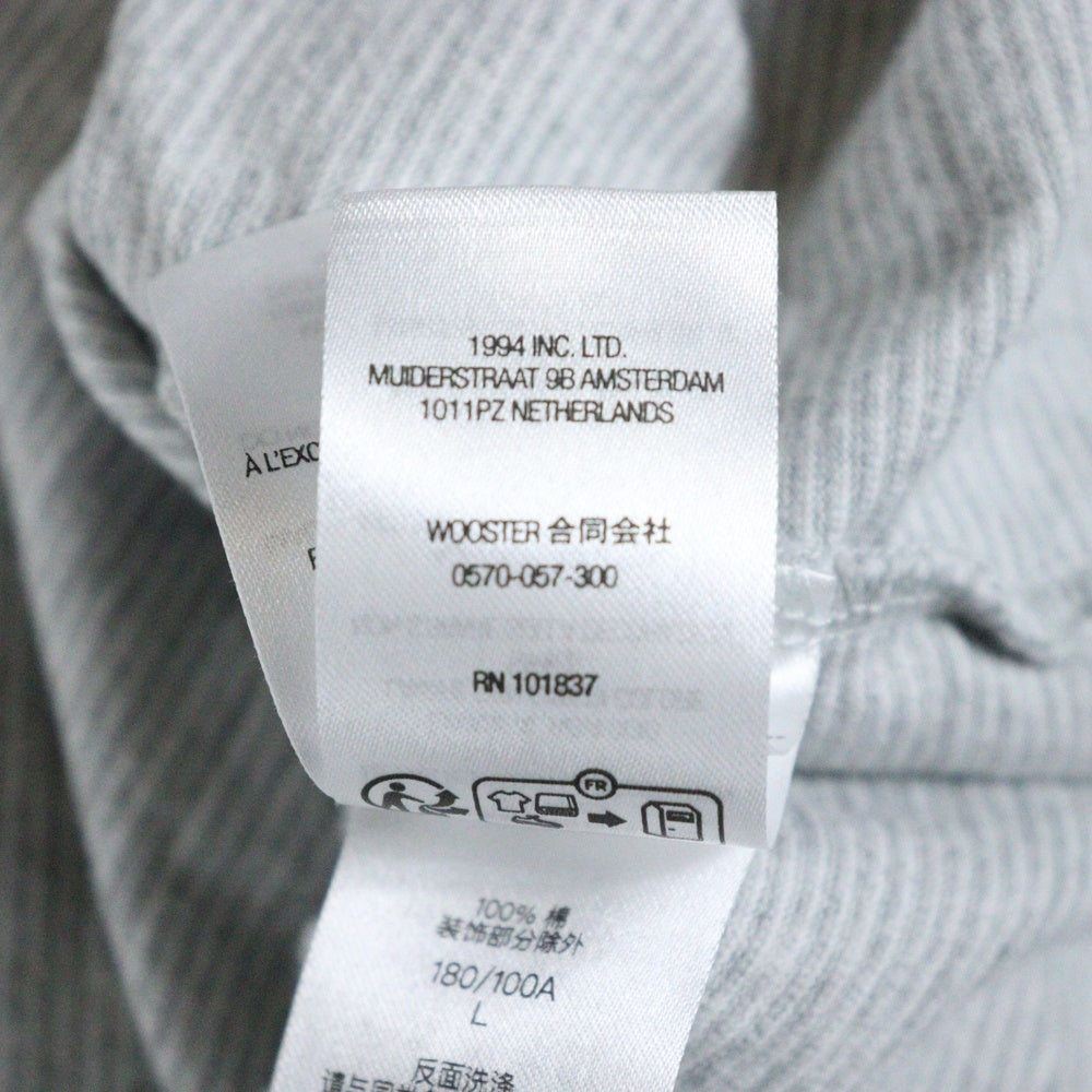 SUPREME(シュプリーム) 24SS Bouquet S/S Top ブーケ ロゴプリント ボーダー クルーネック半袖Tシャツ カットソー グレー