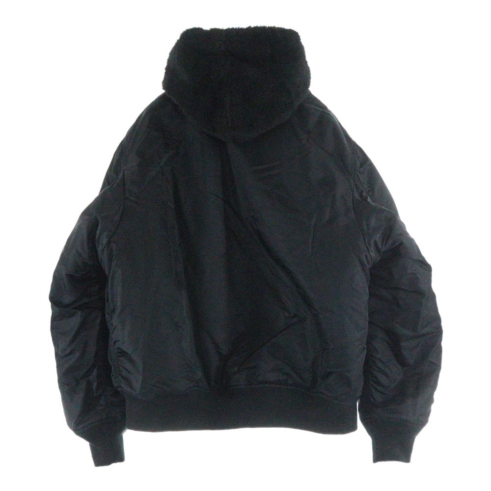 SUPREME(シュプリーム) 22AW Faux Fur Reversible MA-1 フェイクファーリバーシブル MA-1 ジップアップジャケット ブラック