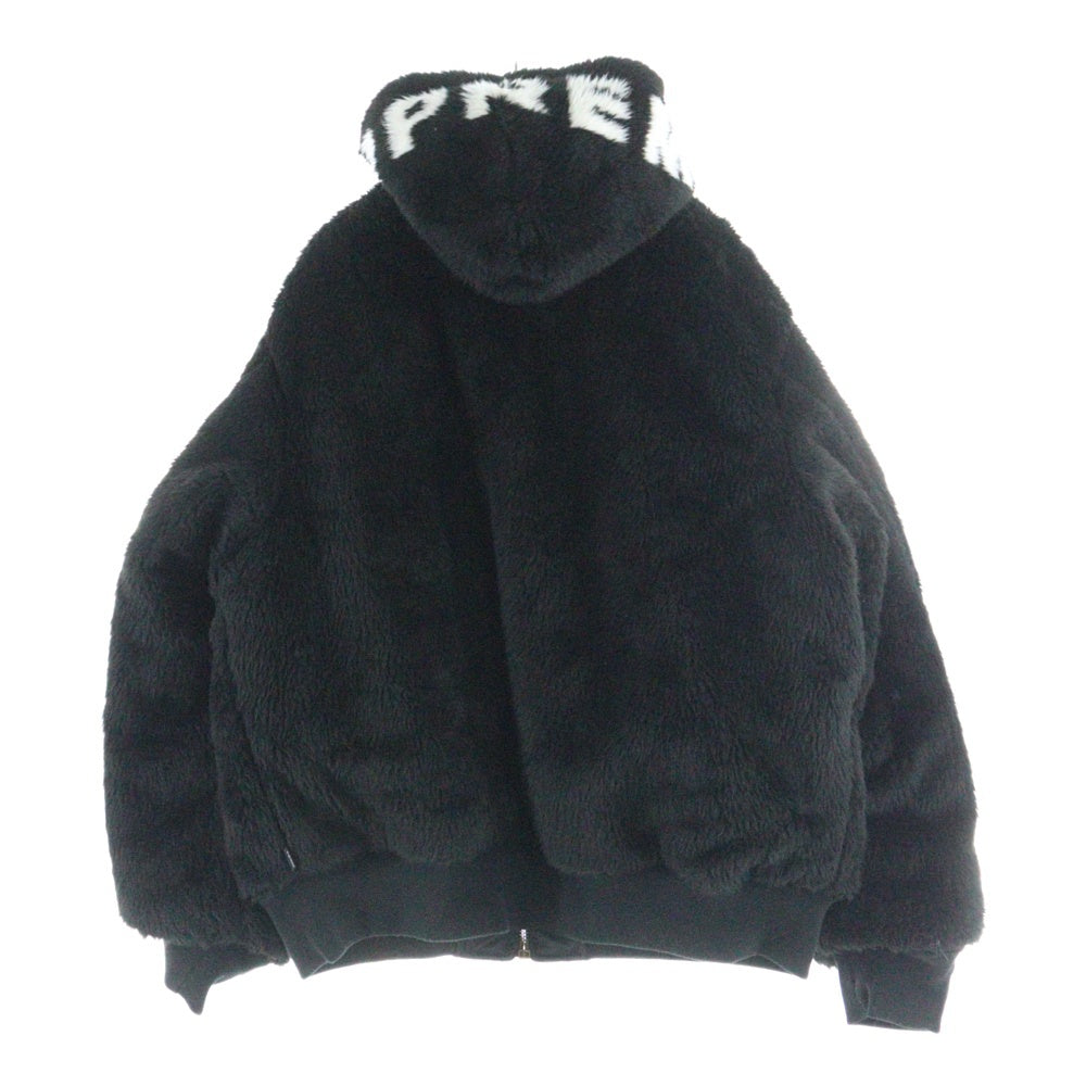 SUPREME(シュプリーム) 22AW Faux Fur Reversible MA-1 フェイクファーリバーシブル MA-1 ジップアップジャケット ブラック