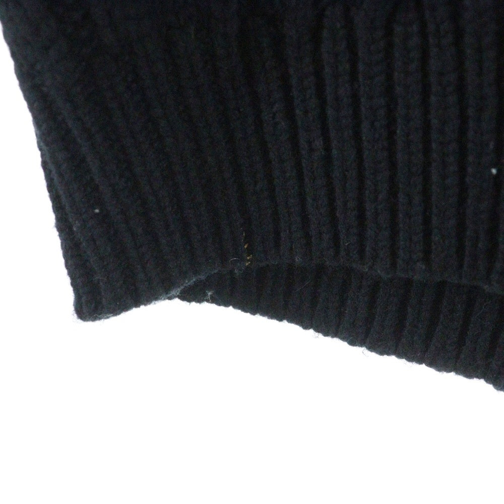 SUPREME(シュプリーム) 23AW Applique Cable Knit Sweater アップリケ ケーブル ニット セーター ブラック