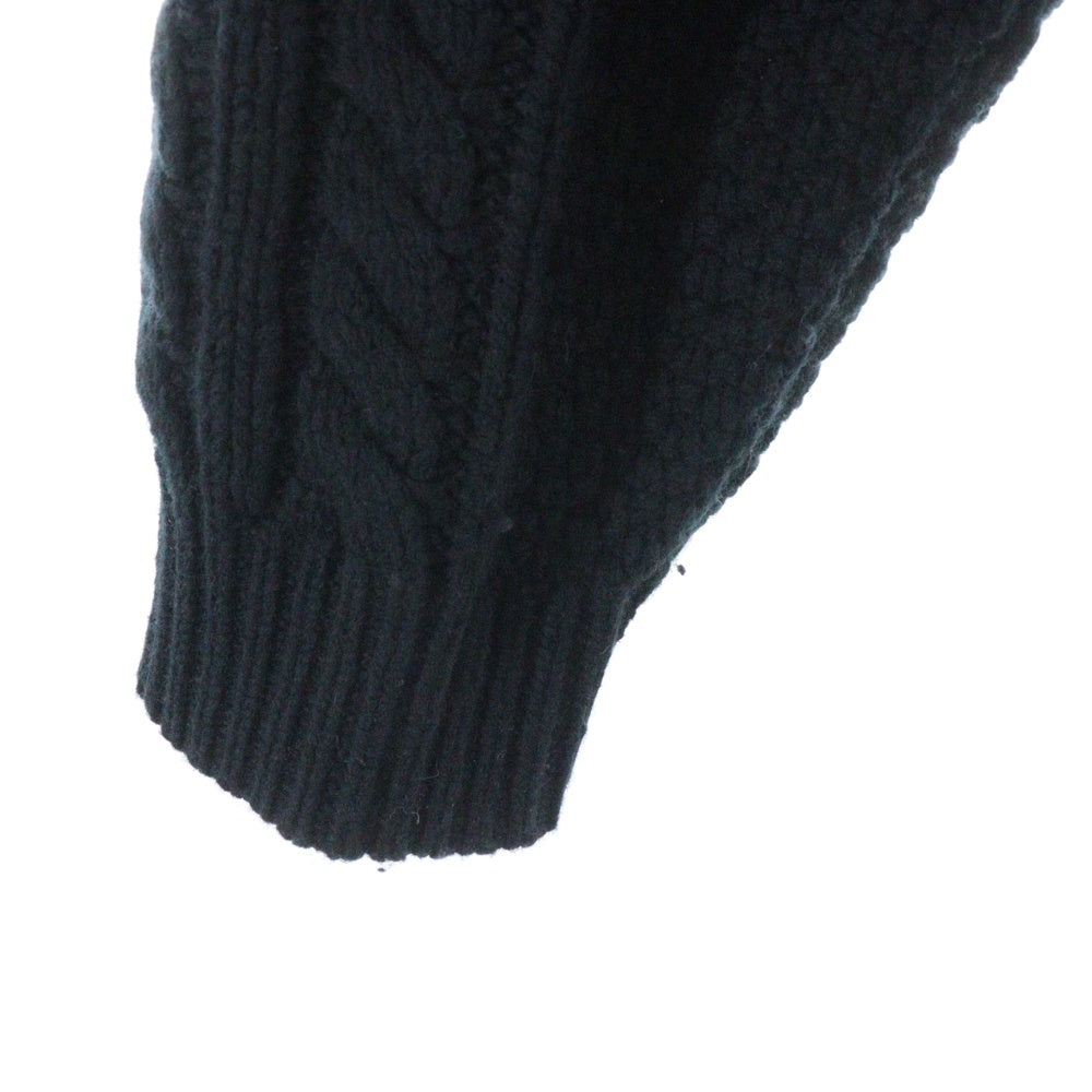 SUPREME(シュプリーム) 23AW Applique Cable Knit Sweater アップリケ ケーブル ニット セーター ブラック