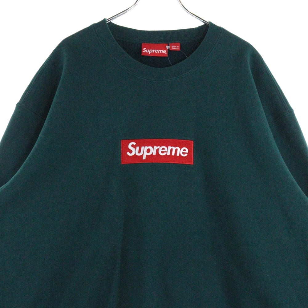 SUPREME(シュプリーム) 22AW Box Logo Crewneck Sweatshirt ボックス ロゴ クルーネック スウェット トレーナー グリーン