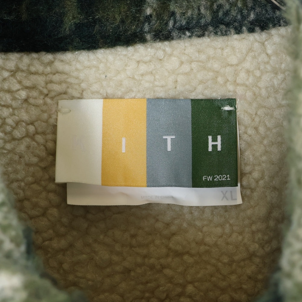 KITH(キス) 21AW Sheridan Shirt Jacket チェック シェリダン シャツ ジャケット グリーン KHM010051