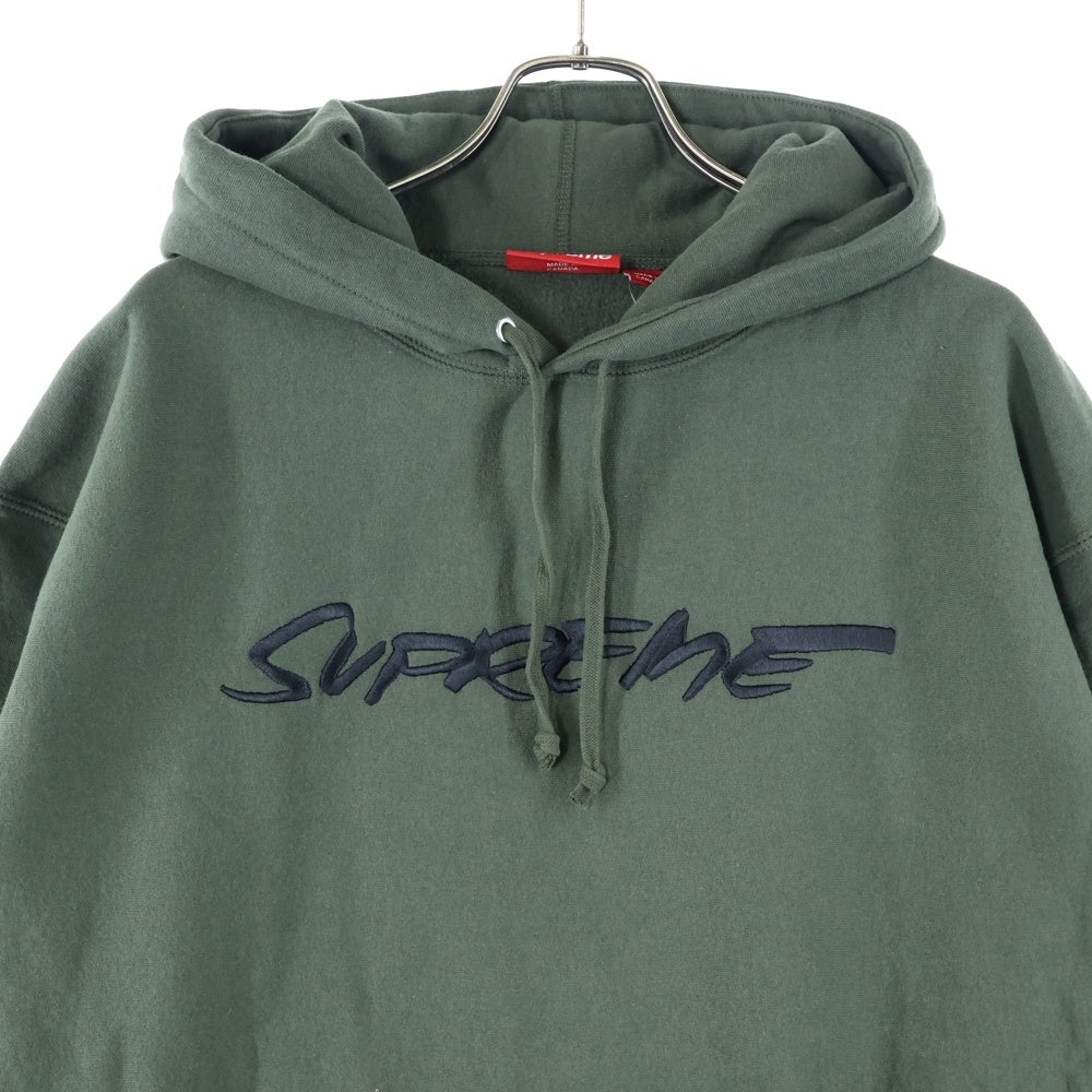 SUPREME(シュプリーム) 24SS Futura Hooded Sweatshirt フューチュラロゴ スウェット プルオーバーパーカー フーディ カーキ