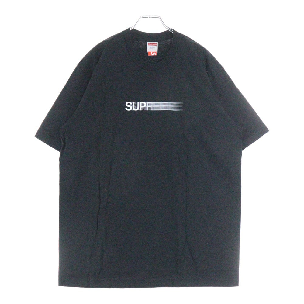 SUPREME(シュプリーム) 23SS Motion Logo Tee モーション ロゴ プリント クルーネック 半袖Tシャツ カットソー ブラック