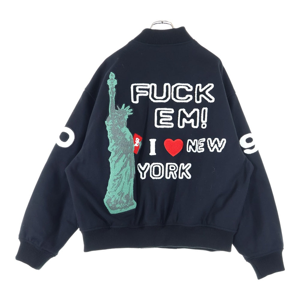 SUPREME(シュプリーム) 23SS Tourist Varsity Jacket ツーリスト バーシティ スタジアムジャケット ブラック