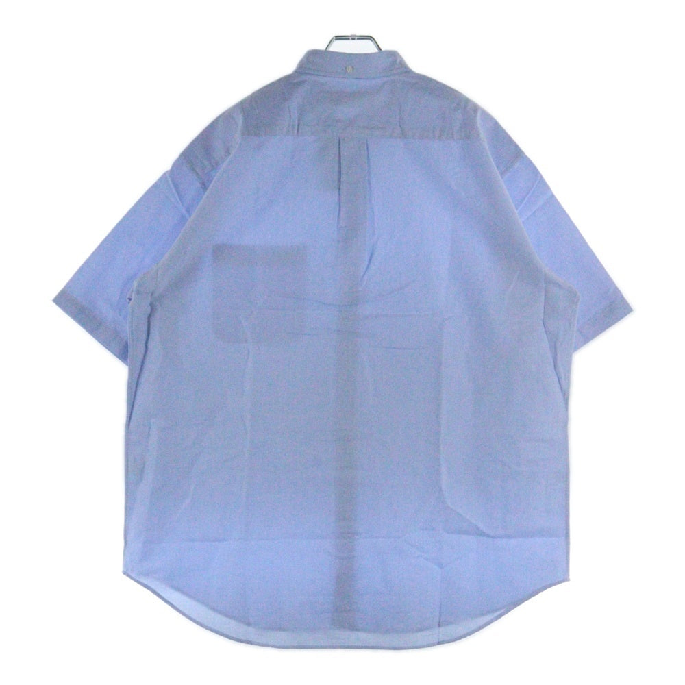 SUPREME(シュプリーム) 24SS Light Fit S/S Oxford Shirt ライトフィット フロントロゴ刺繍 オックスフォード 半袖シャツ ブルー
