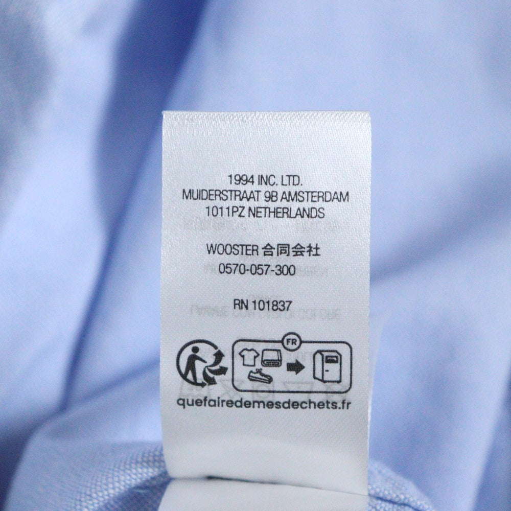 SUPREME(シュプリーム) 24SS Light Fit S/S Oxford Shirt ライトフィット フロントロゴ刺繍 オックスフォード 半袖シャツ ブルー