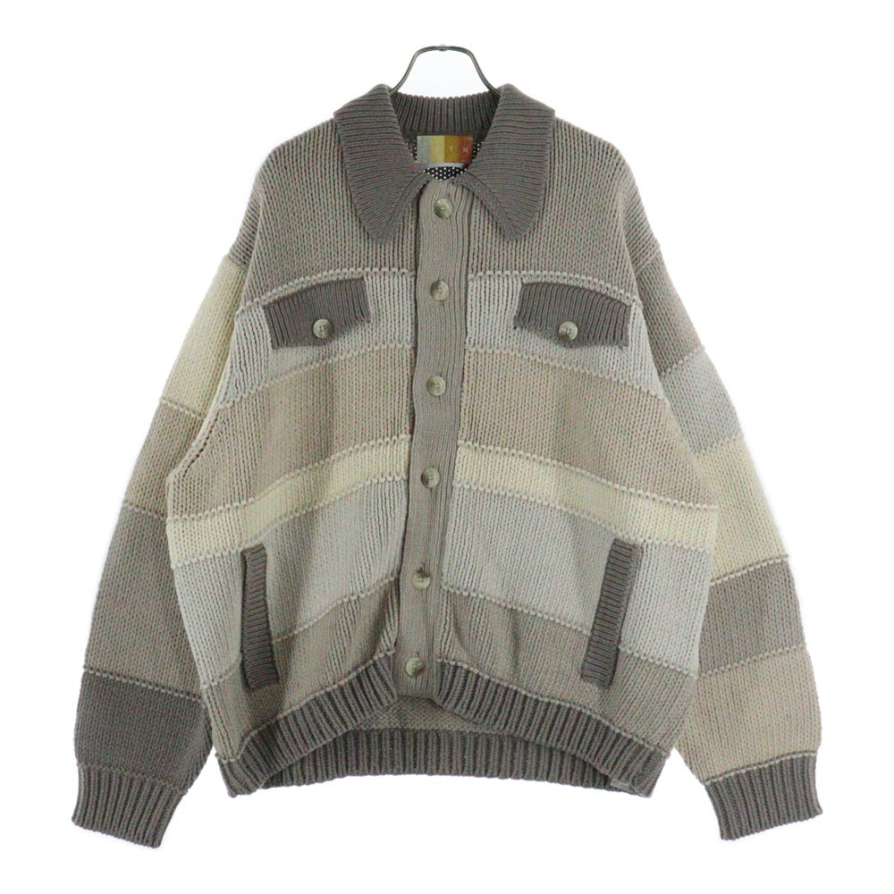 KITH(キス) 22AW STILES KNIT TRUCKET JACKET-HALLOW スタイルズ ハロウ ニット トラッカージャケット ベージュ KHM010226-103