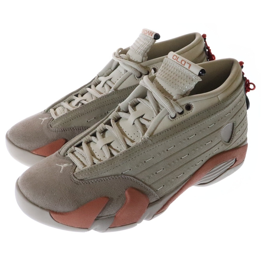 NIKE(ナイキ) ×CLOT AIR JORDAN 14 LOW SP クロット エアジョーダン 14 ハイカットスニーカー ベージュ US9/27cm DC9857-200