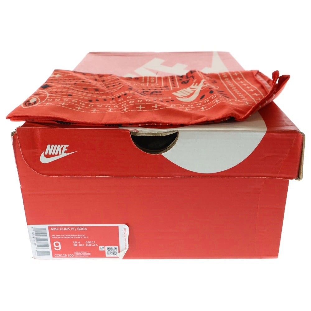 NIKE(ナイキ) ×BODEGA DUNK HIGH F&F ボデガ ダンク ハイカットスニーカー アイボリー US9/27cm CZ8125-100