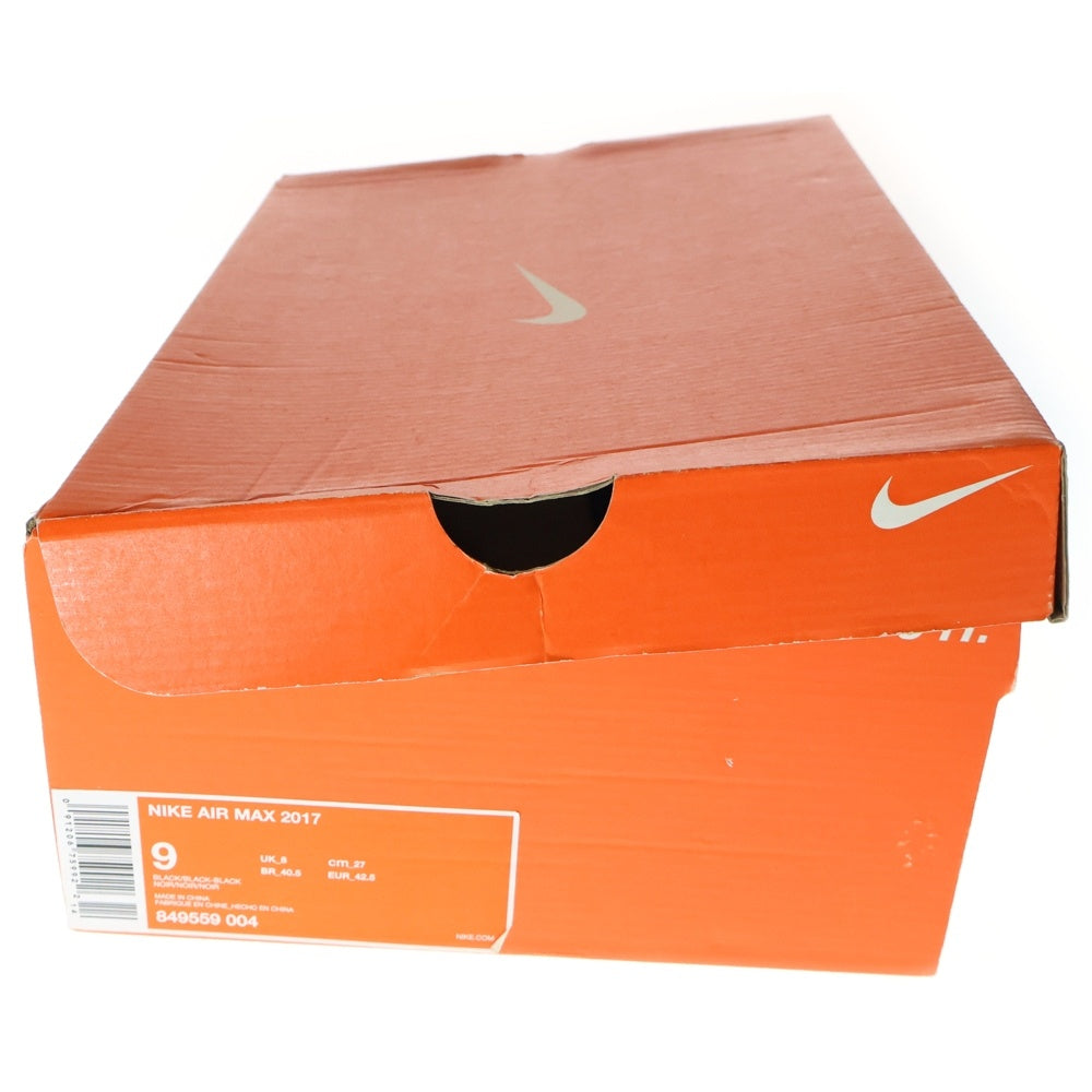 NIKE(ナイキ) AIR MAX 2017 エアマックス 2017 ローカットスニーカー ブラック US9/27cm 849559-004