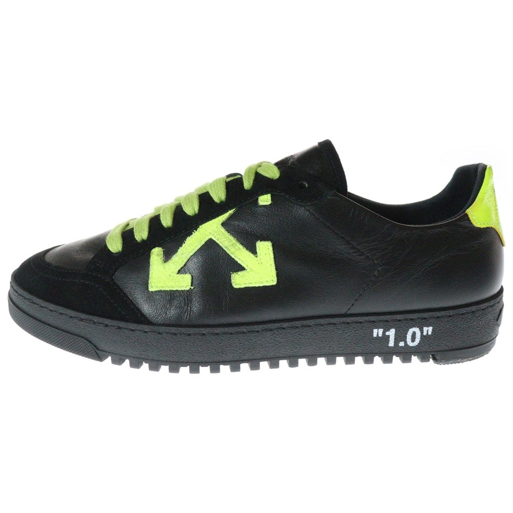 OFF-WHITE(オフホワイト) 2.0 SNEAKER レザー ローカットスニーカー ブラック OMIA042F19D680371062
