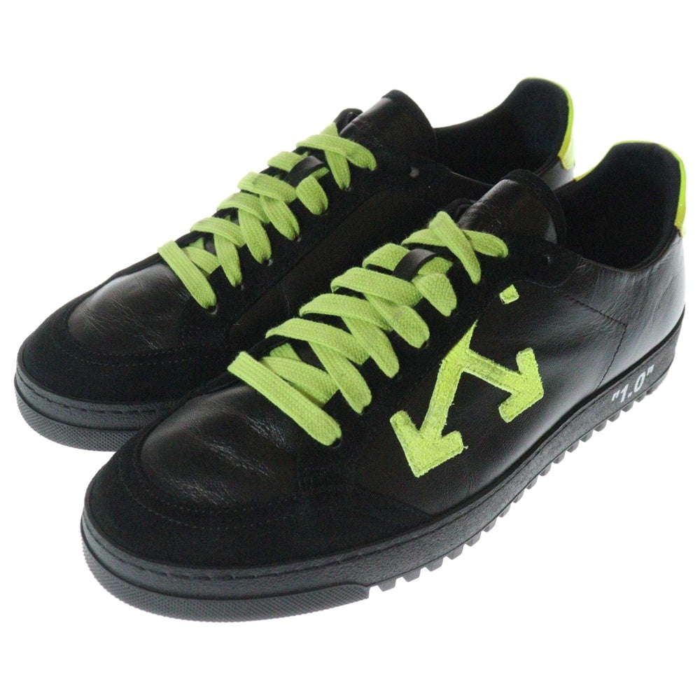 OFF-WHITE(オフホワイト) 2.0 SNEAKER レザー ローカットスニーカー ブラック OMIA042F19D680371062