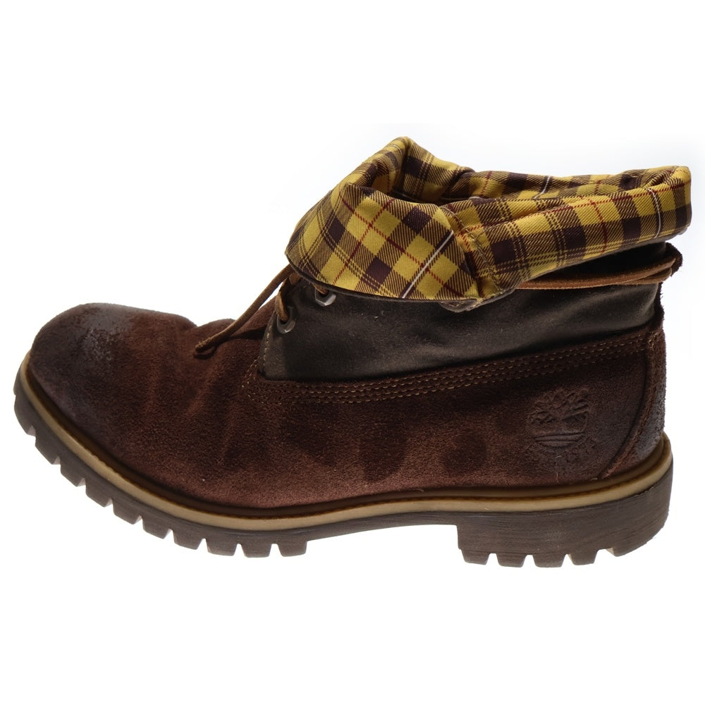 Timberland(ティンバーランド) ROLL TOP BOOT ロール トップ レースアップ ブーツ ブラウン 71588