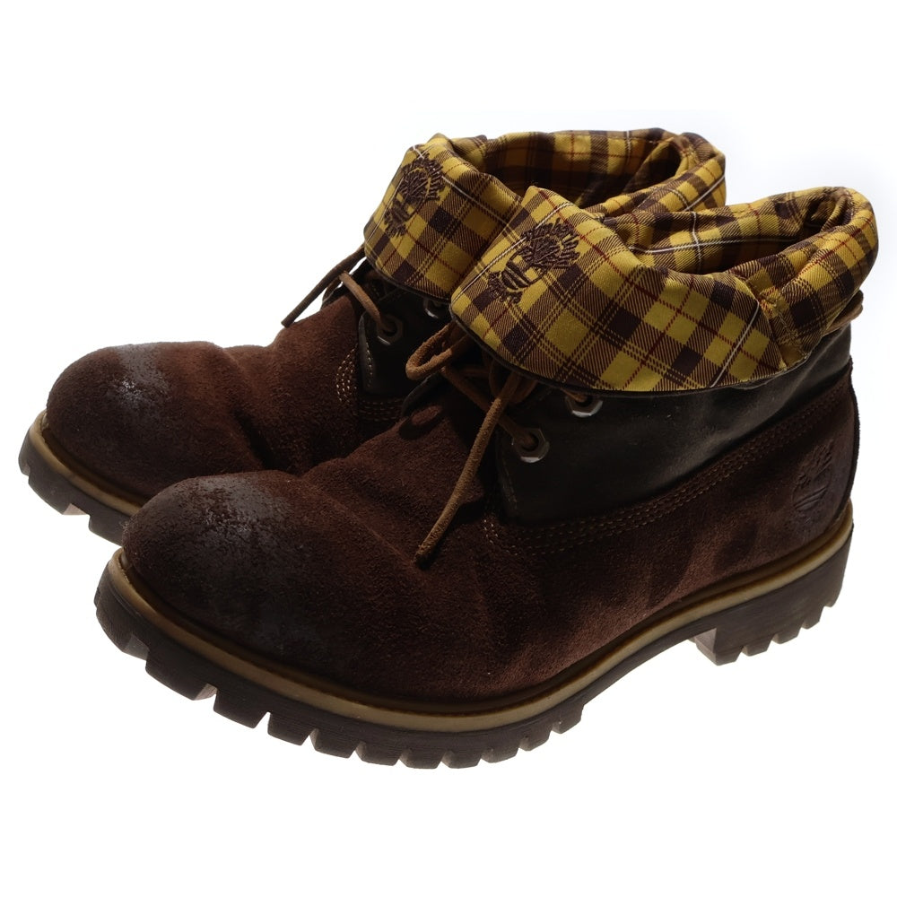 Timberland(ティンバーランド) ROLL TOP BOOT ロール トップ レースアップ ブーツ ブラウン 71588