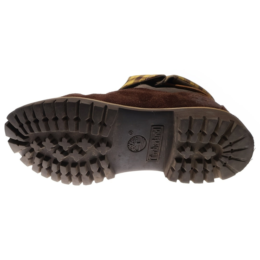 Timberland(ティンバーランド) ROLL TOP BOOT ロール トップ レースアップ ブーツ ブラウン 71588