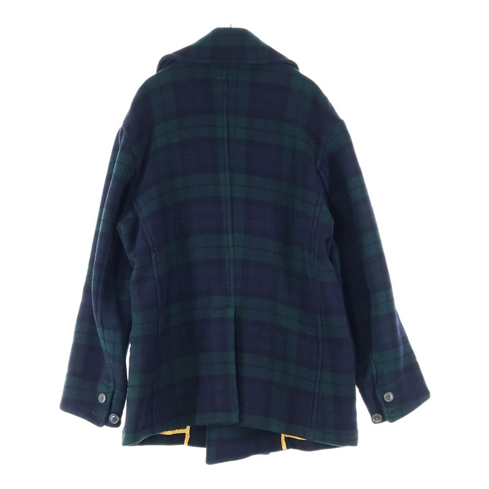 WOOLRICH(ウールリッチ) チェック ウール Pコート グリーン 2W5-5540